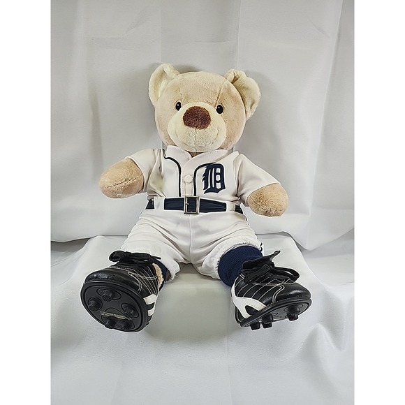 Build-A-Bear Workshop Other - Detroit Tigers Build-A-Bear Workshop Vintage Bear With Uniform And Cleats